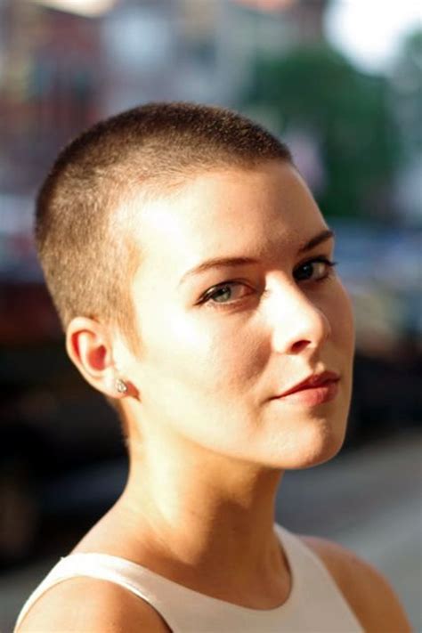 shaved hair female